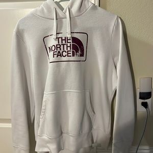 White North Face sweatshirt
